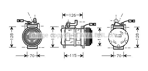 AVA QUALITY COOLING Компрессор, кондиционер BWK231